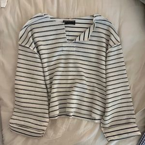 Urban outfitters jax inside out notch knit top